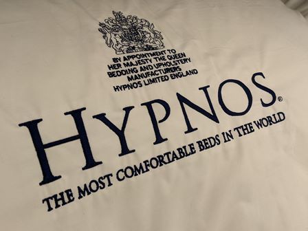 Hypnos royal warrant and logo