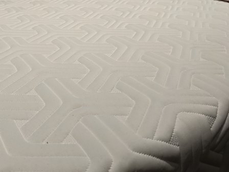 Closeup of Tempur mattress