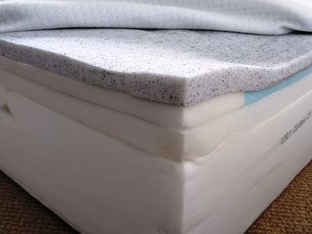 Simba hybrid mattress with exposed layers