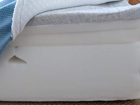 Exposed layers of a Simba Hybrid mattress