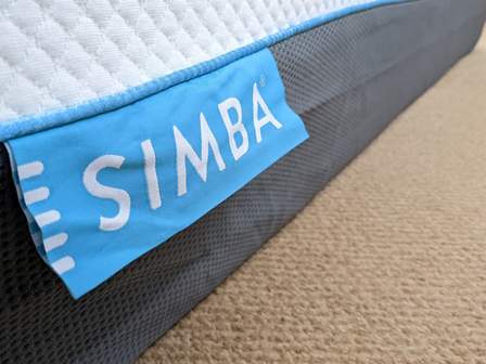 Simba hybrid mattress side label